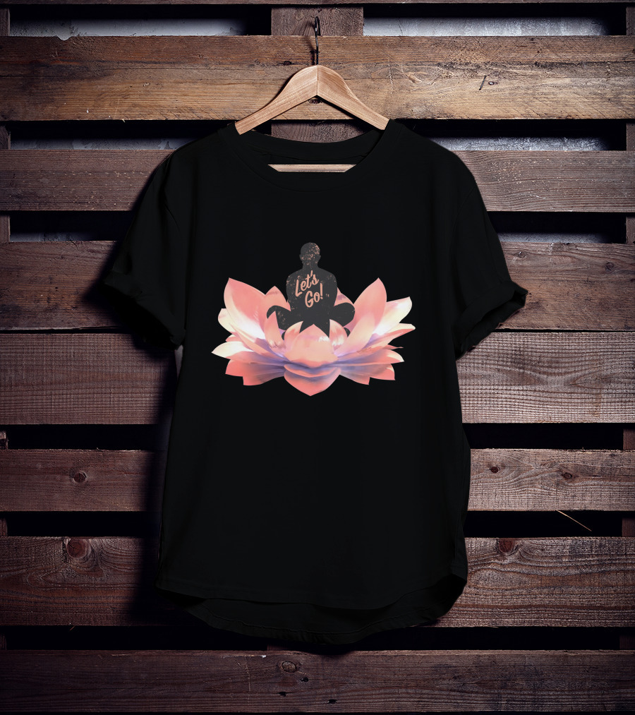 Let's Go Lotus Blossom Silhouette T-Shirt