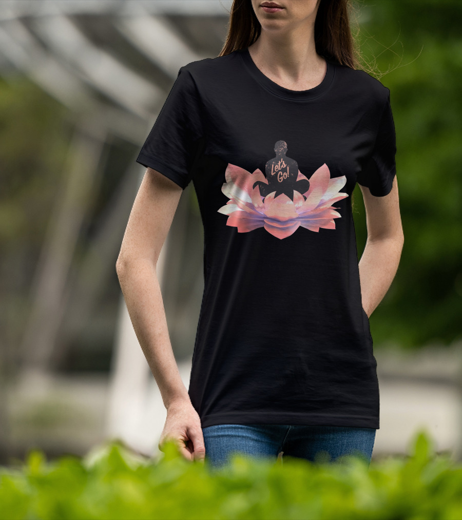 Let's Go Lotus Blossom Silhouette T-Shirt