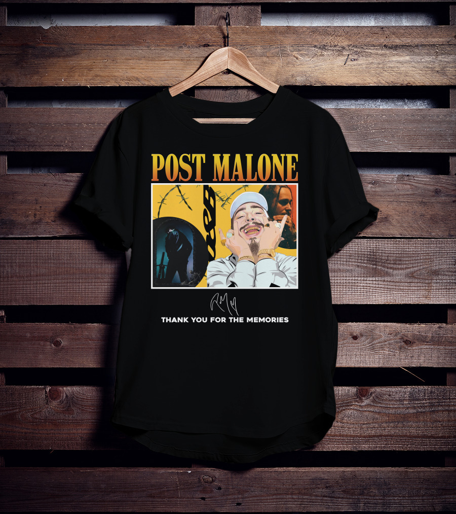 Post Malone Thank You For The Memories T-Shirt