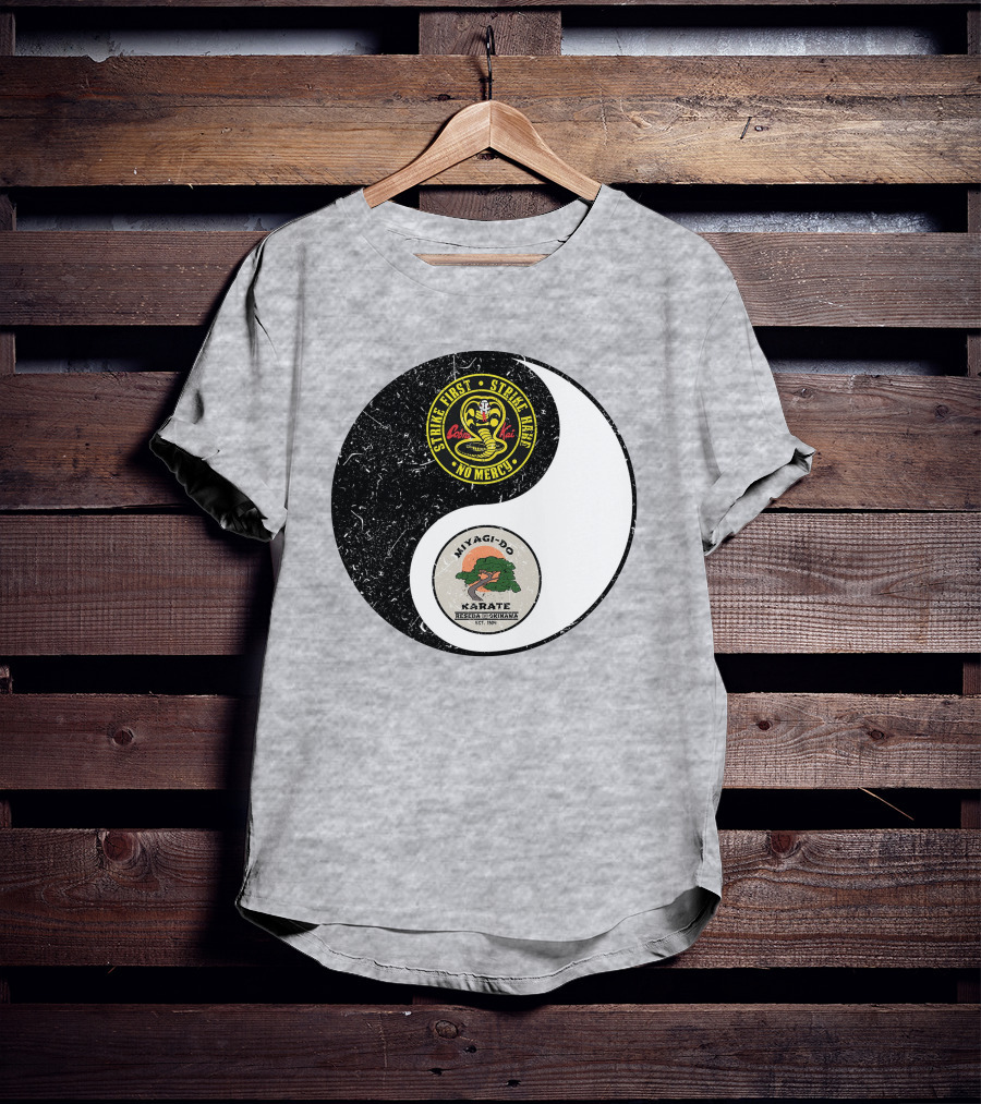 Cobra Kai Strike First Miyagi-Do Karate Yin Yang T-Shirt