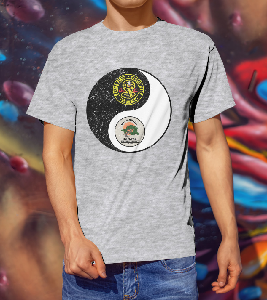 Cobra Kai Strike First Miyagi-Do Karate Yin Yang T-Shirt