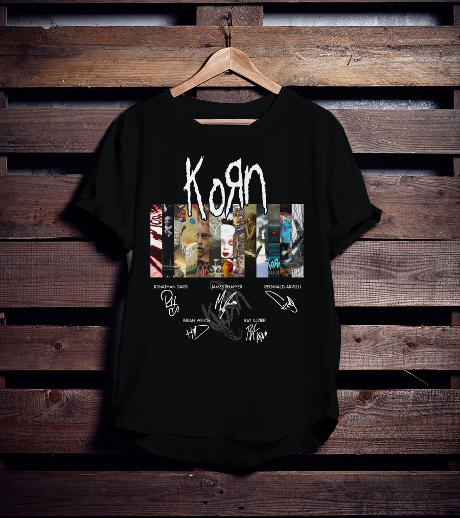 Korn Artwork And Signatures Compilation T-Shirt