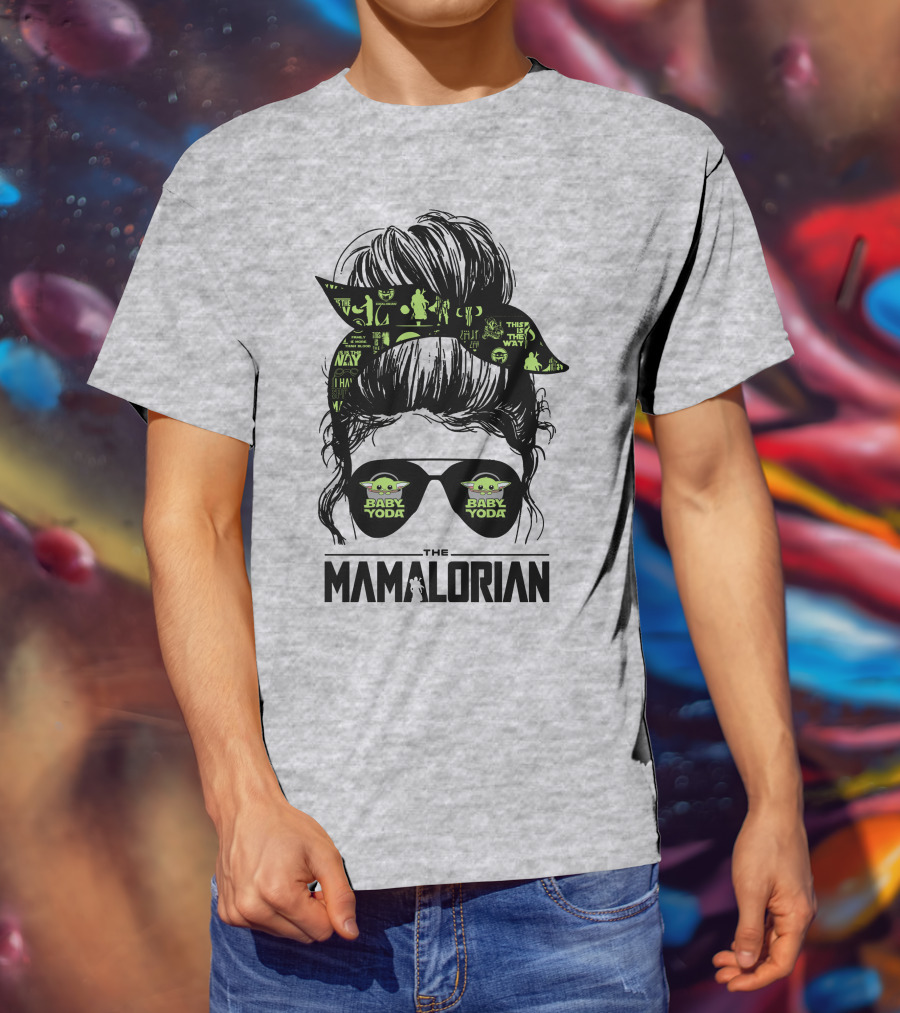 The Mamalorian Baby Yoda Grogu Star Wars T-Shirt