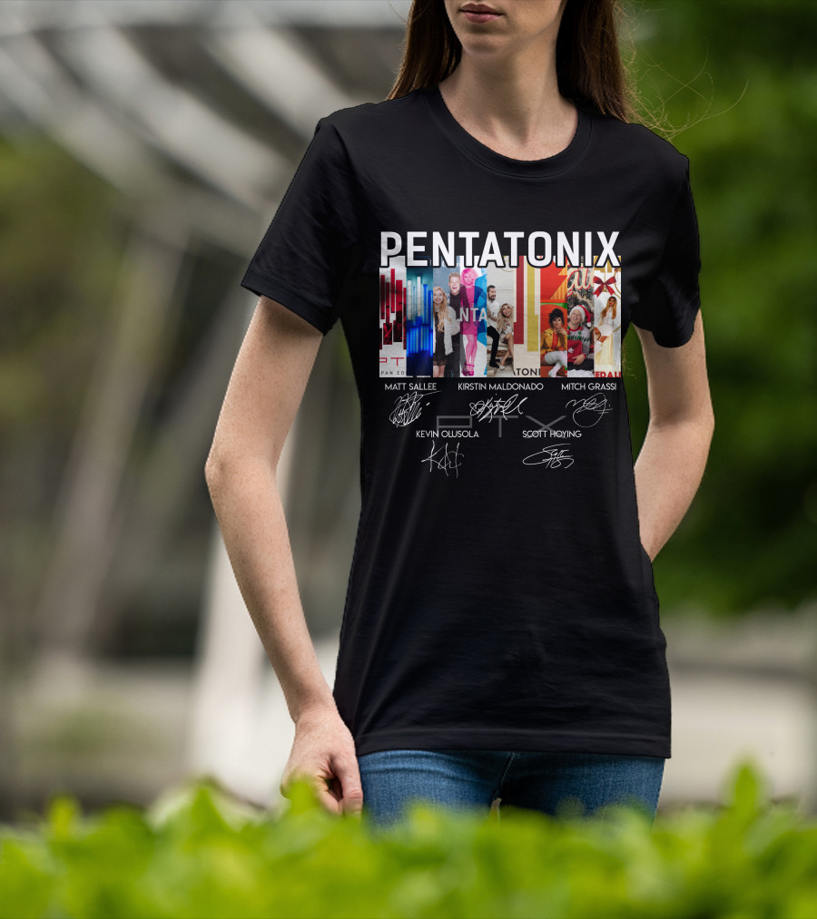 Pentatonix Matt Sallee Kirstin Maldonado Mitch Grassi Kevin Olusola Scott Hoying T-Shirt