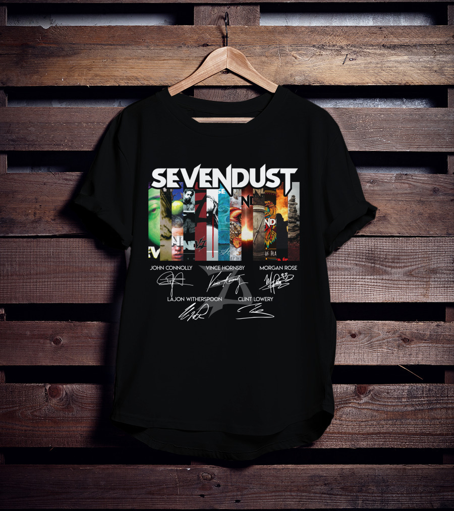 Sevendust John Connolly Vince Hornsby Morgan Rose Lajon Witherspoon Clint Lowery T-Shirt