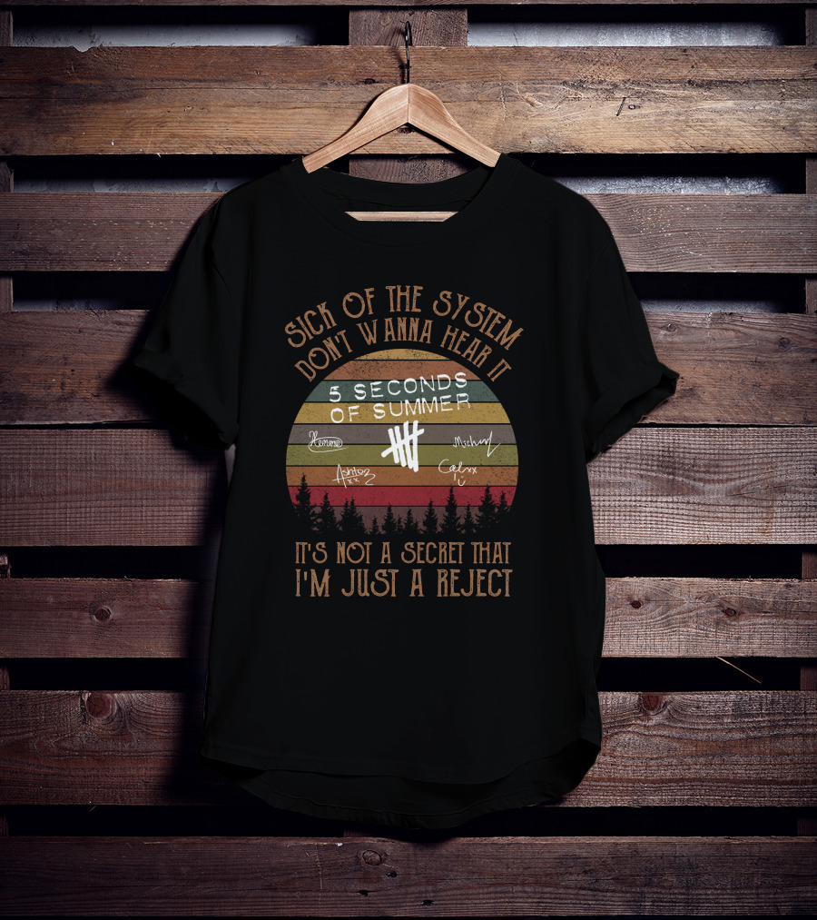 Seconds Of Summer Sick Of The System I'm Just A Reject T-Shirt