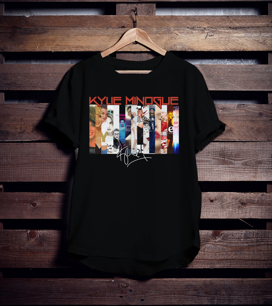 Kylie Minogue Collage With Signature T-Shirt