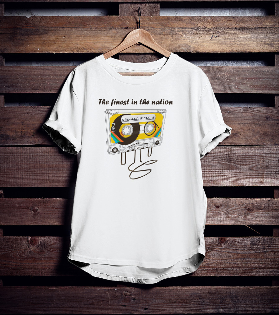 Reba Phish Song Bag It Tag It Cassette 1989 T-Shirt