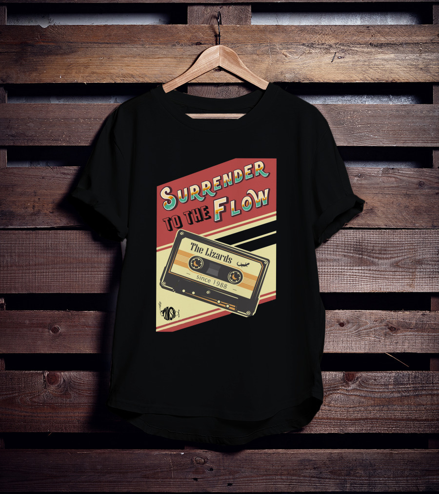 Surrender To The Flow The Lizards Since 1988 Cassette T-Shirt