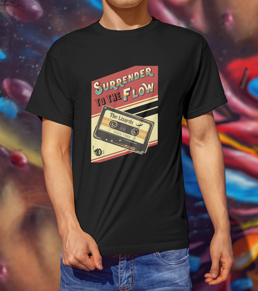 Surrender To The Flow The Lizards Since 1988 Cassette T-Shirt