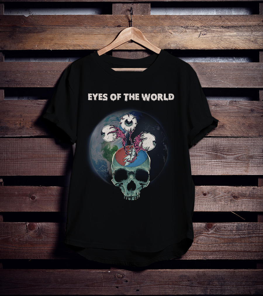 Eyes Of The World Skull Earth Grateful Dead T-Shirt