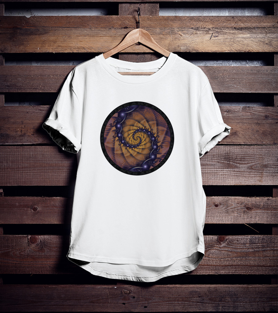 An Emperor Scorpion's Dark Fractal Spiral 1001 Details T-Shirt