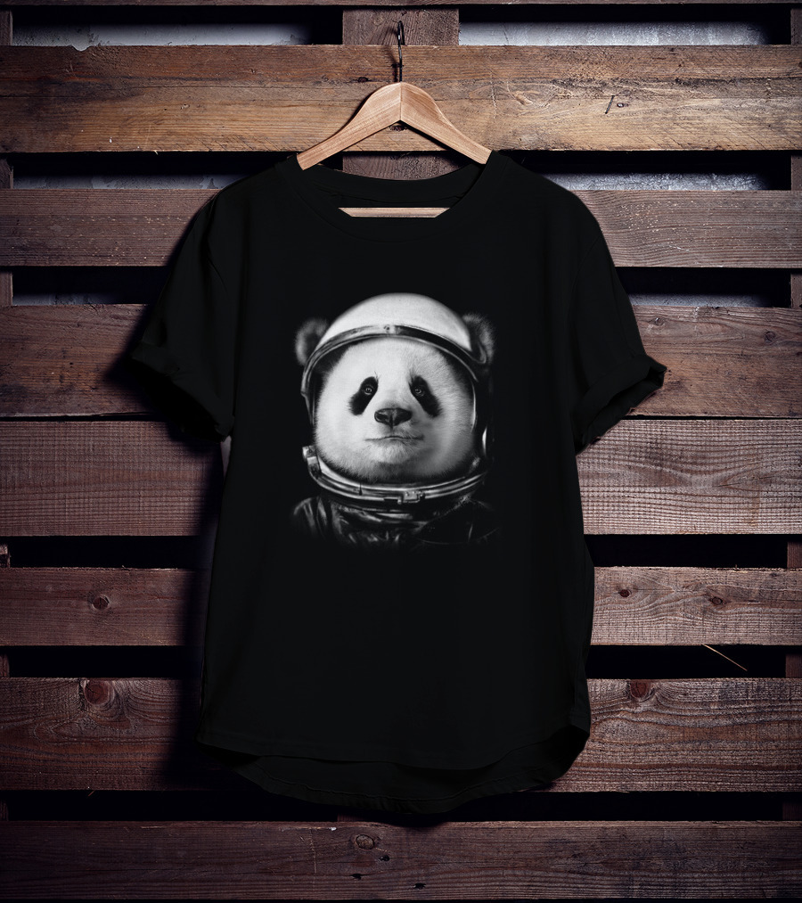 Astronaut Panda 6525 Space Helmet Adventure T-Shirt