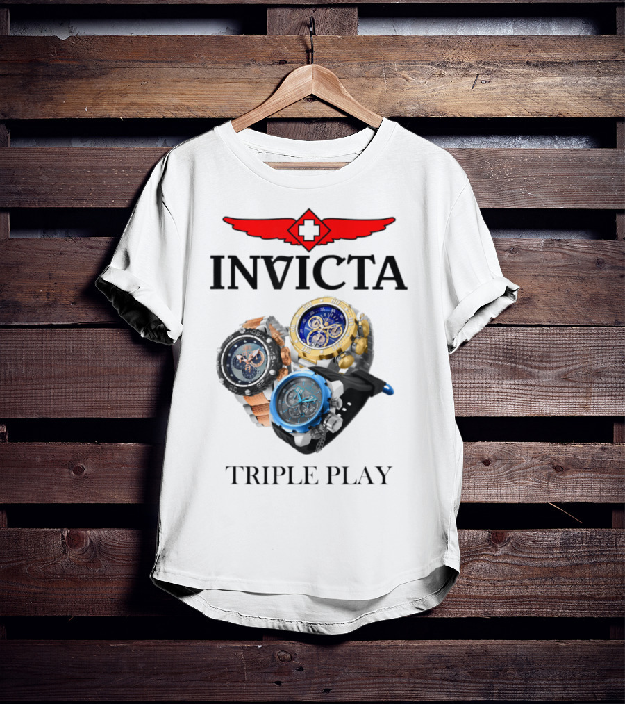 Invicta Triple Play Swiss-Inspired Luxurious Watch Collection T-Shirt
