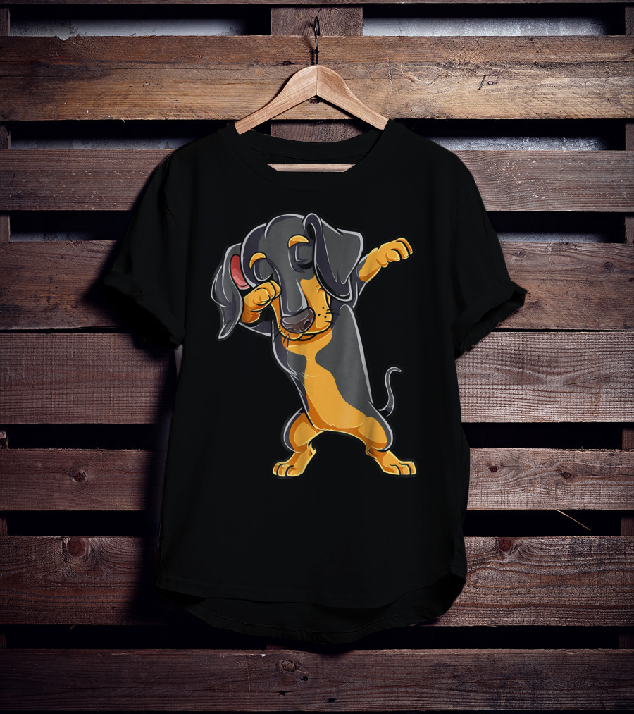 Dabbing Dachshund Puppy Lovers Dab Dance Boys T-Shirt