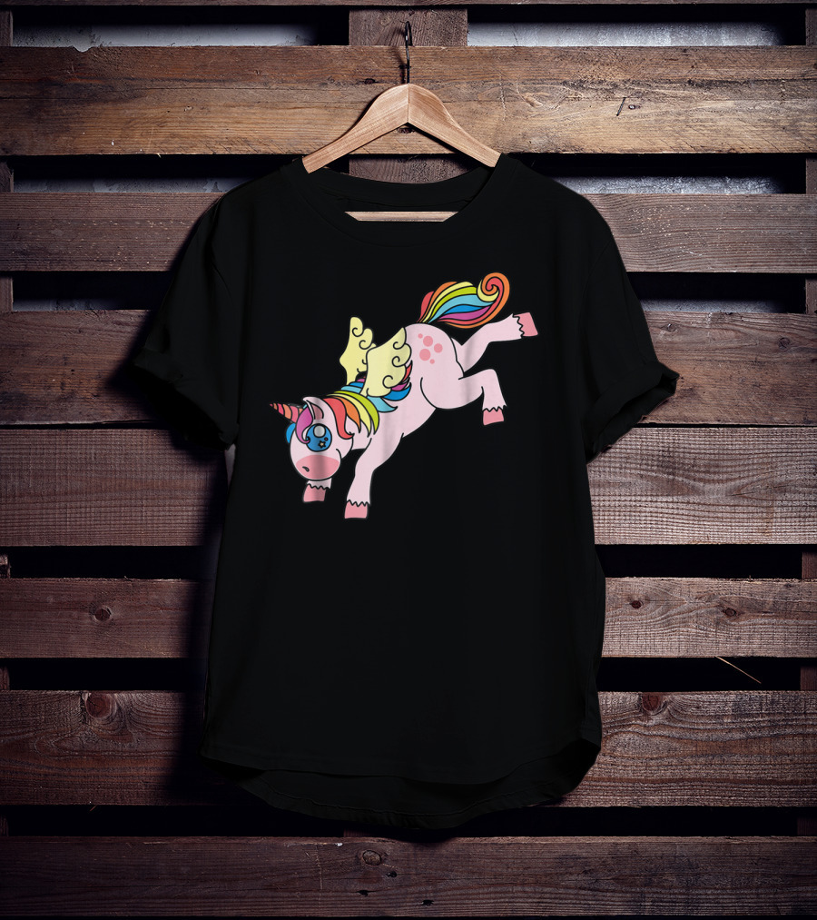 Flying Unicorn Cute And Colorful Rainbow Wings Edition11 T-Shirt