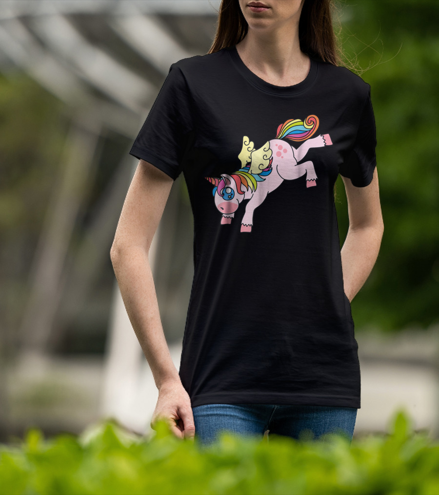 Flying Unicorn Cute And Colorful Rainbow Wings Edition11 T-Shirt