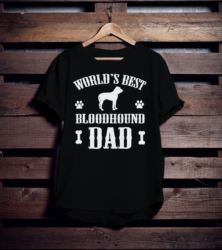 World's Best Bloodhound Dad T-Shirt