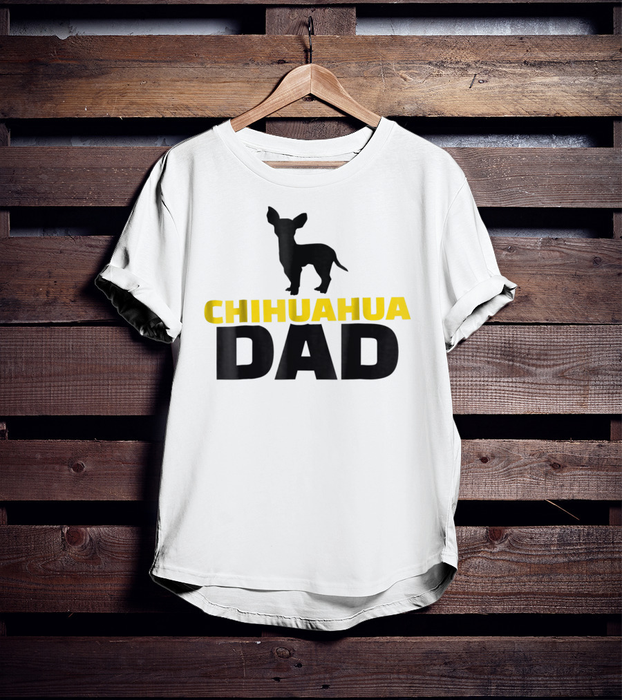 Chihuahua Dad Silhouette T-Shirt