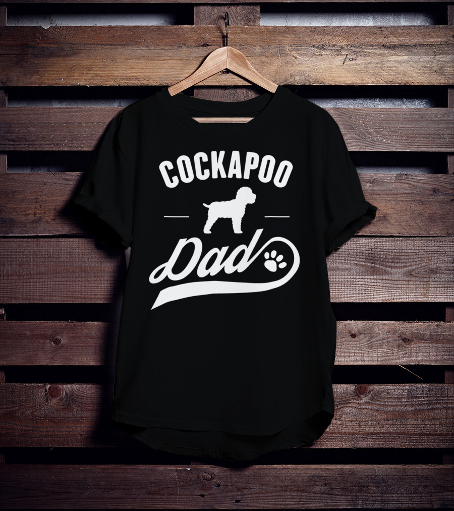 Cockapoo Dog Dad Lover Owner Paw T-Shirt