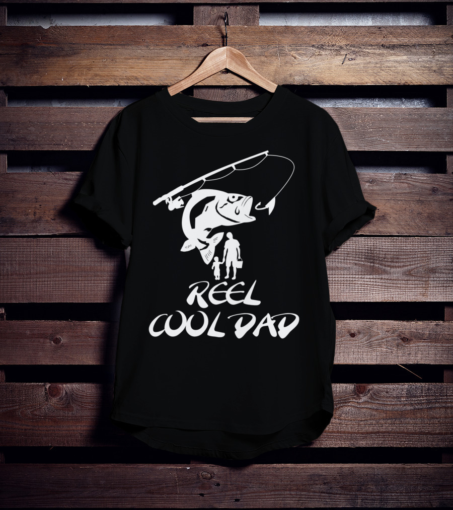 Father And Son Fishing Reel Cool Dad T-Shirt