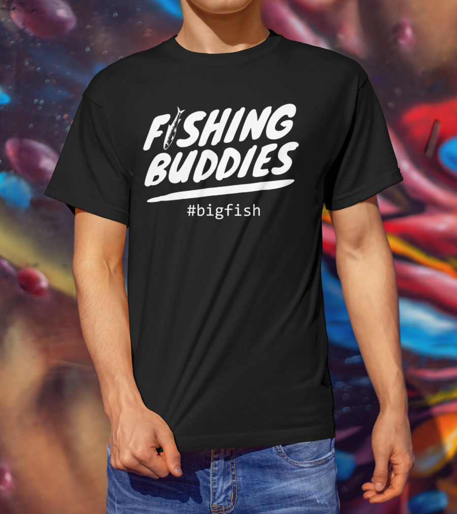 Fishing Buddies Father And Son #BigFish Dad Fisherman T-Shirt