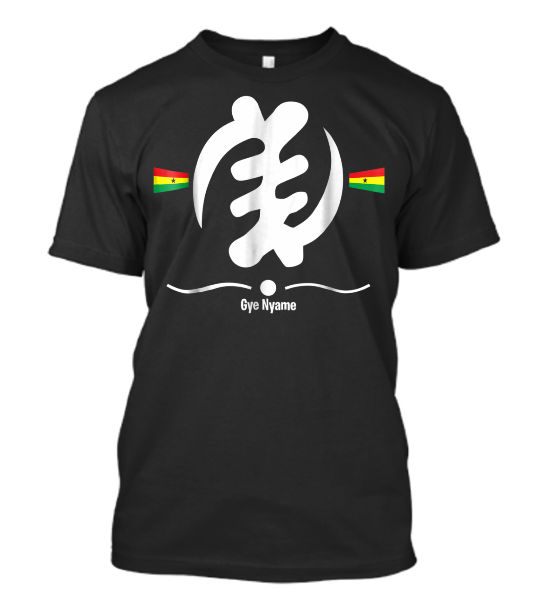Ghana Flag Gye Nyame Adinkra Symbol Dad Kid93 T-Shirt