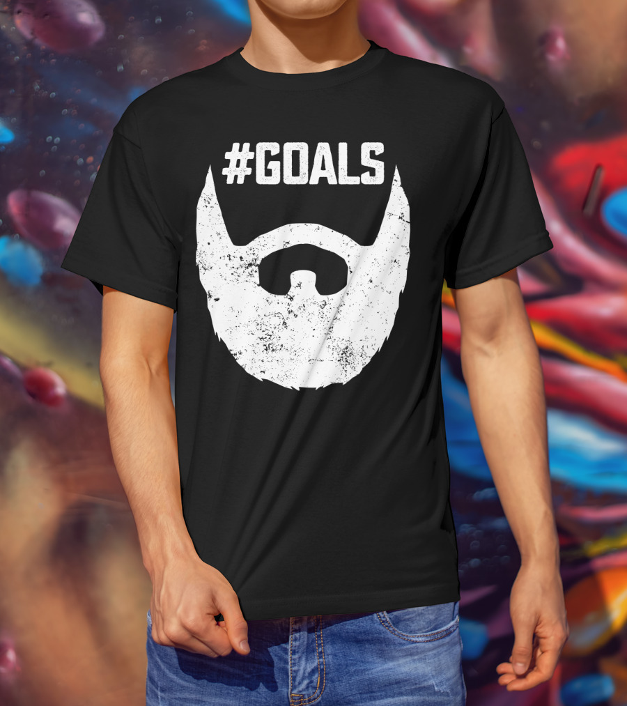 Goals Beard For Bearded Dad Husband T-Shirt
