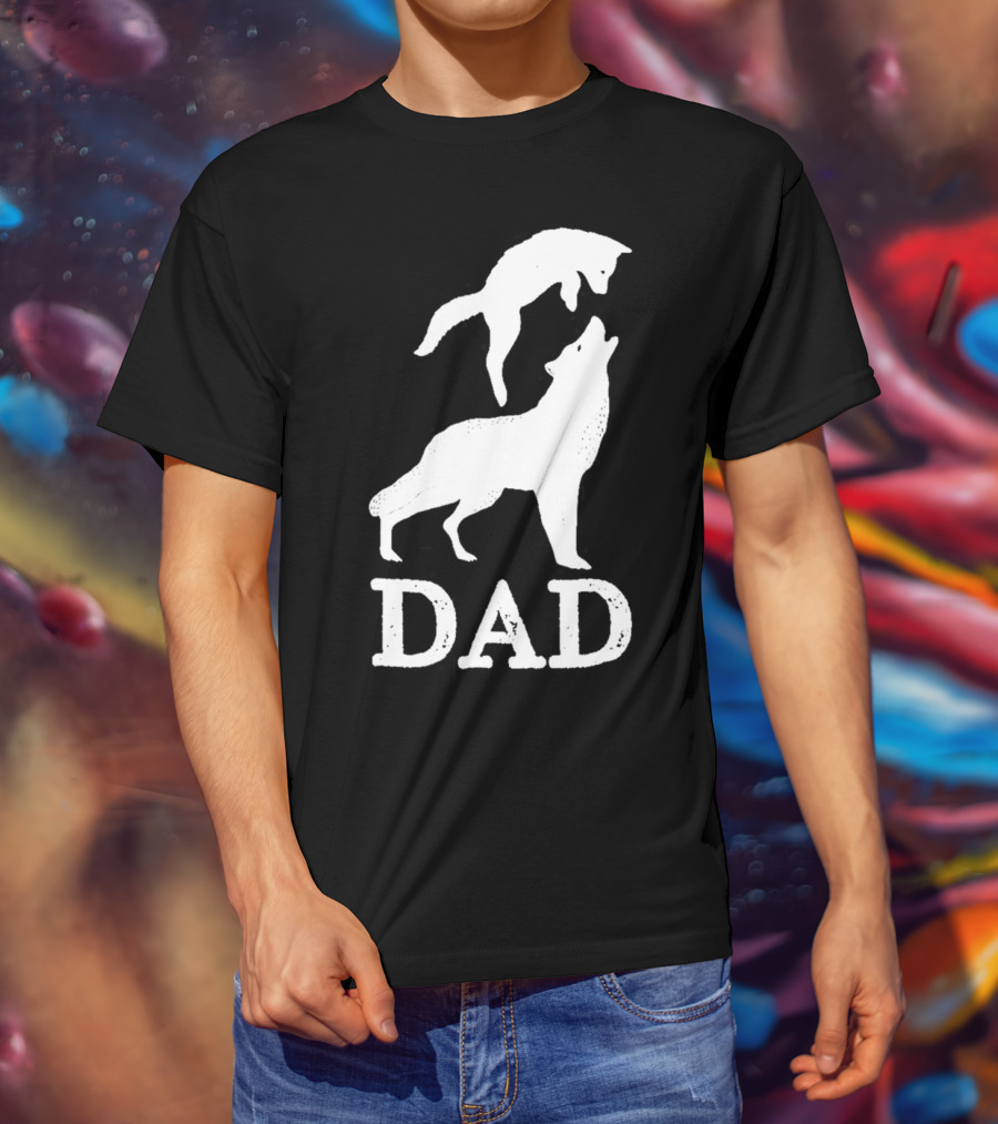 Dad Wolf And Pup T-Shirt