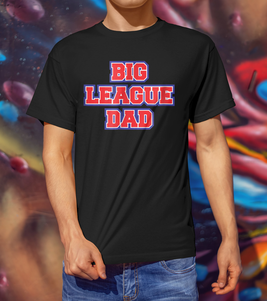 Big League Dad Baseball Mens T-Shirt