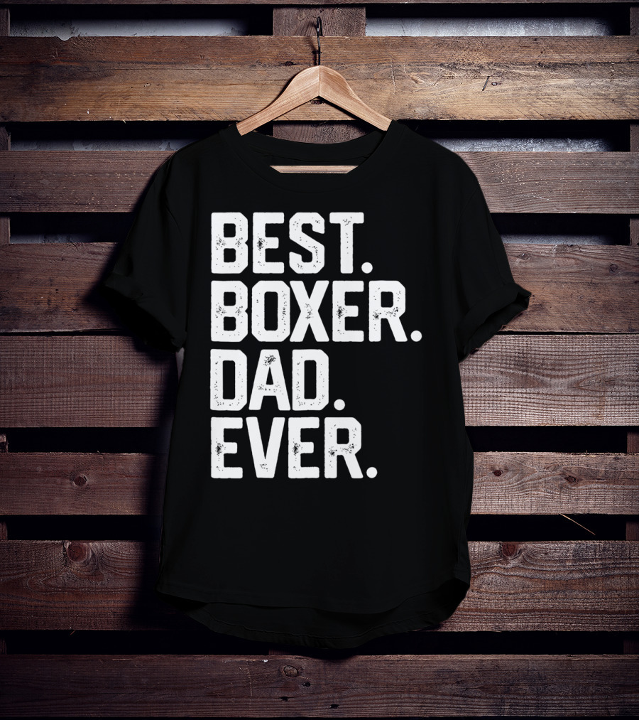 Best Boxer Dad Ever Mens Funny Dog Love Christmas22 T-Shirt