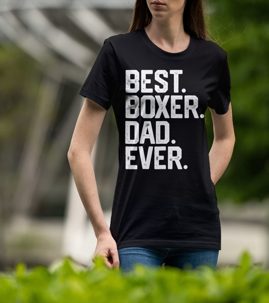 Best Boxer Dad Ever Mens Funny Dog Love Christmas22 T-Shirt