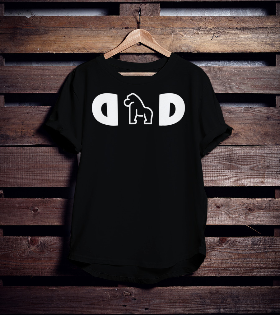 Mens Gorilla Dad Funny Husband T-Shirt