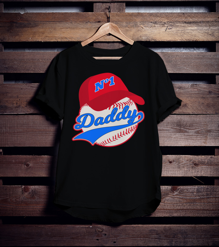 No 1 Daddy Baseball Cap T-Shirt