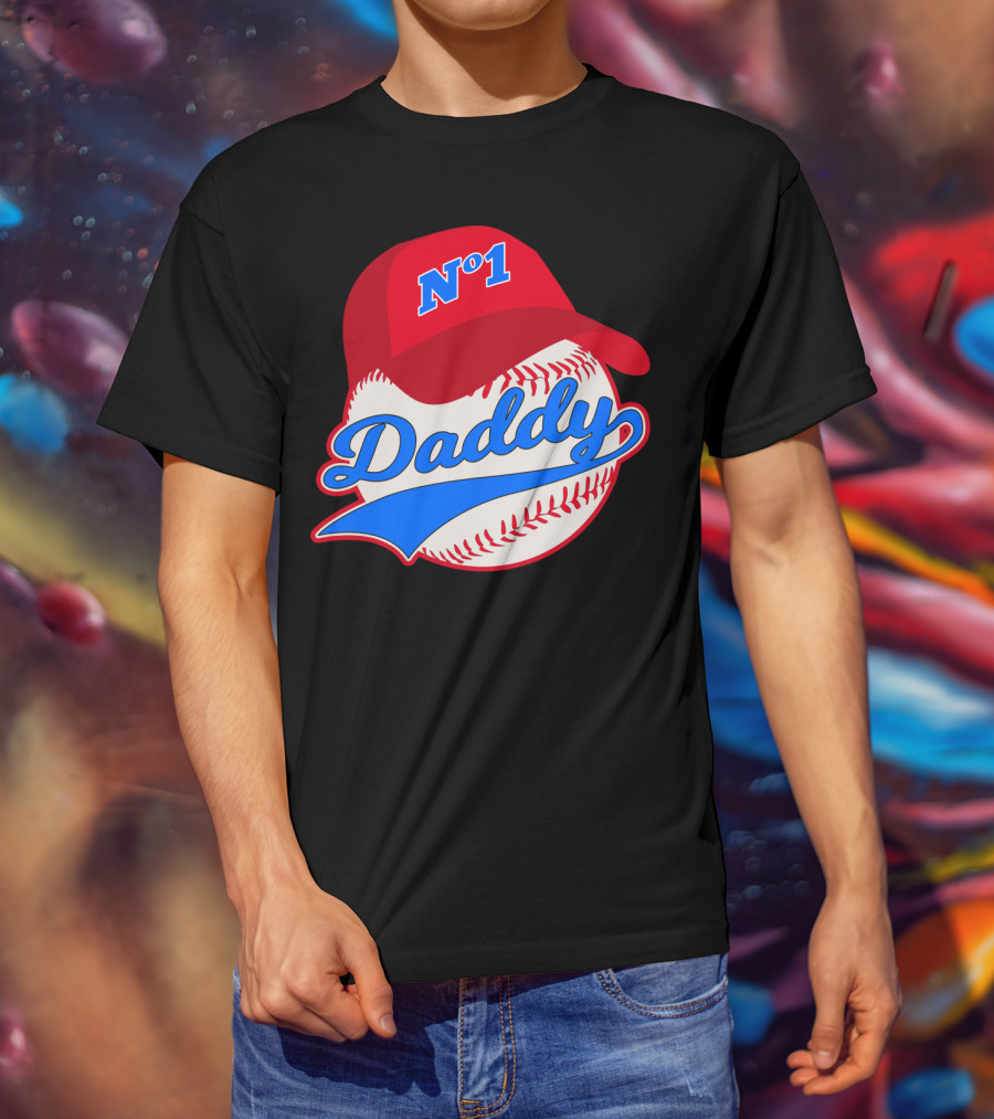No 1 Daddy Baseball Cap T-Shirt
