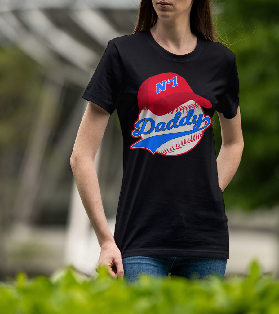 No 1 Daddy Baseball Cap T-Shirt