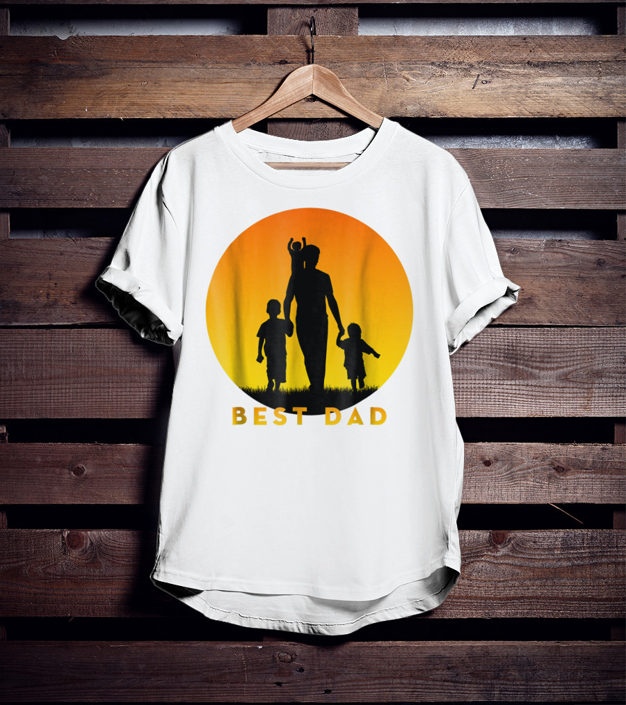 BEST BEST DAD Of 3 Kids Cool T-Shirt