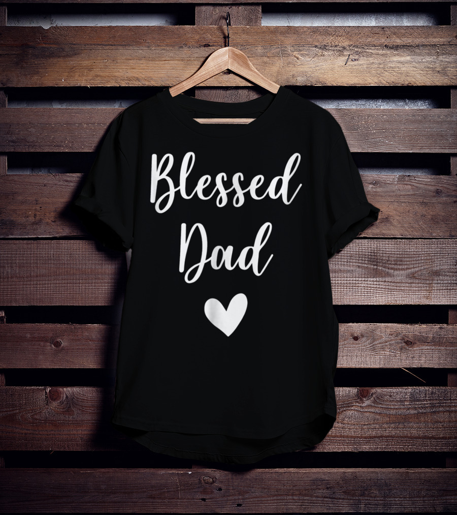 Blessed Dad Heart T-Shirt