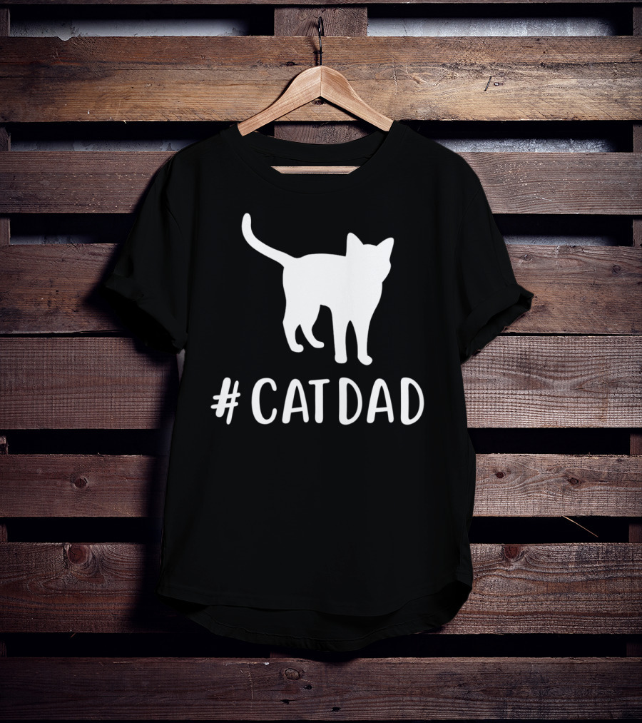 CatDad Family Cat Lover Awesome T-Shirt