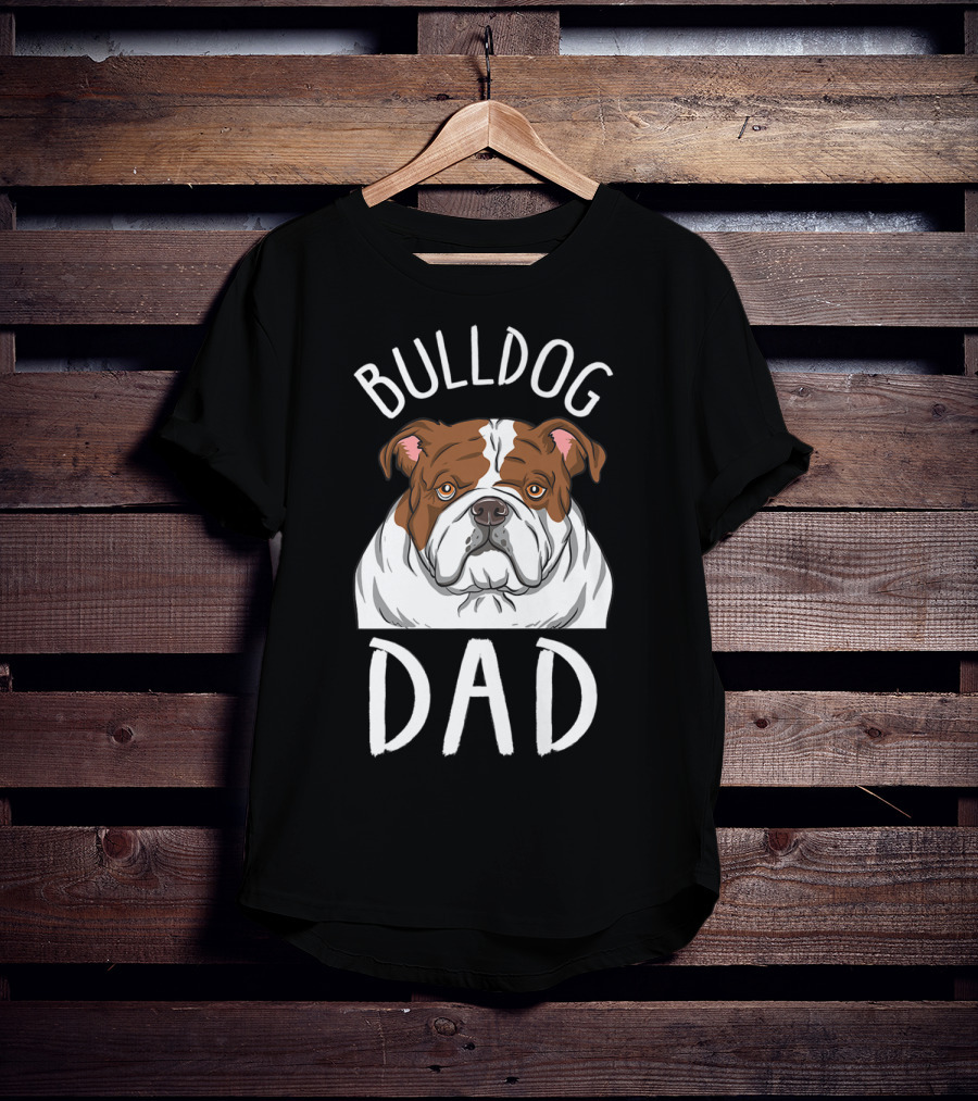 Bulldog Dad Mens Bulldog T-Shirt