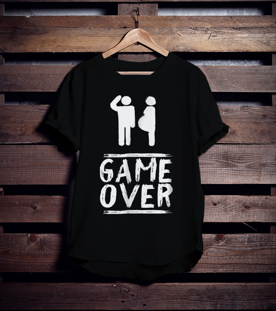 Game Over Cute Pregnancy New Babies New Dad Expecting Parent T-Shirt