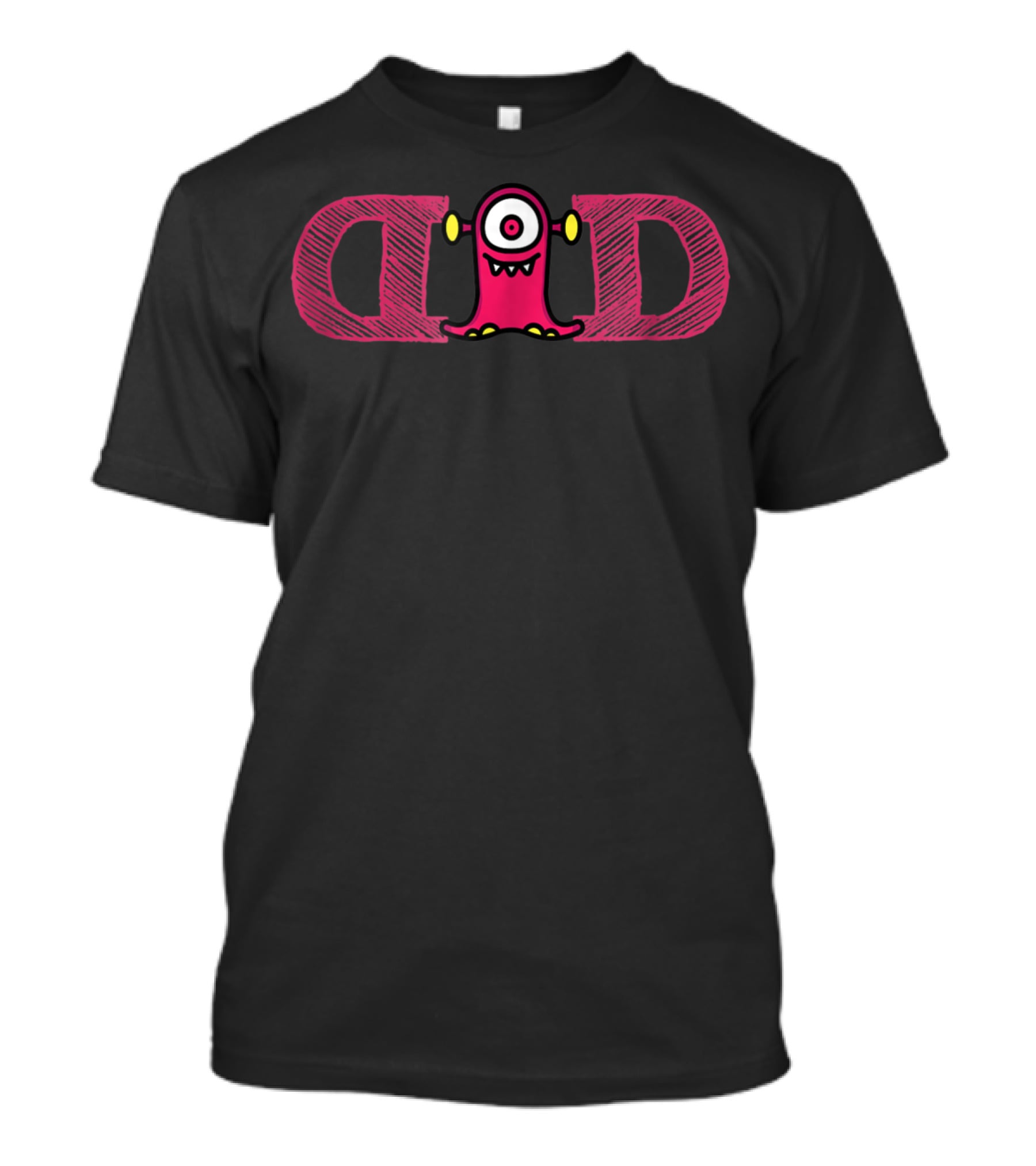 Dad Monster One-Eyed Emoji Halloween Edition T-Shirt
