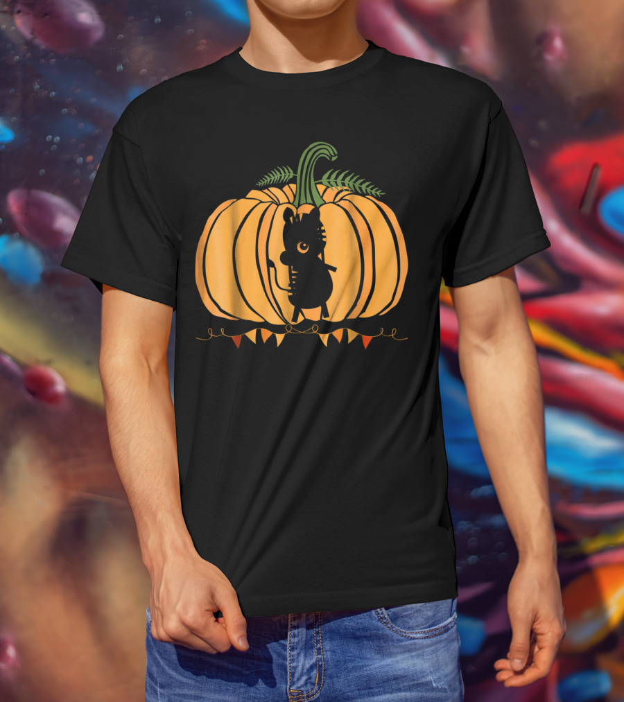 Animal Halloween Pumpkin Silhouette Dad Mom78 T-Shirt
