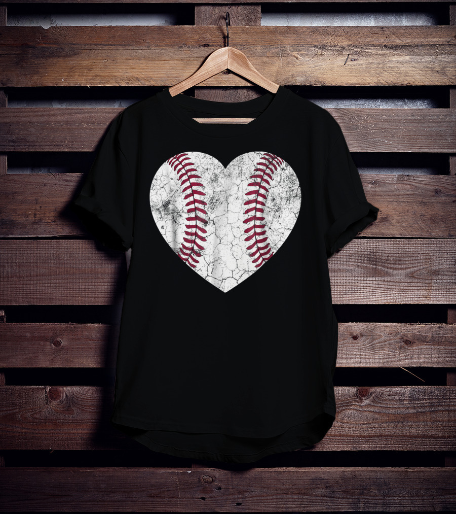 Baseball Heart Softball Love Fun T-Shirt