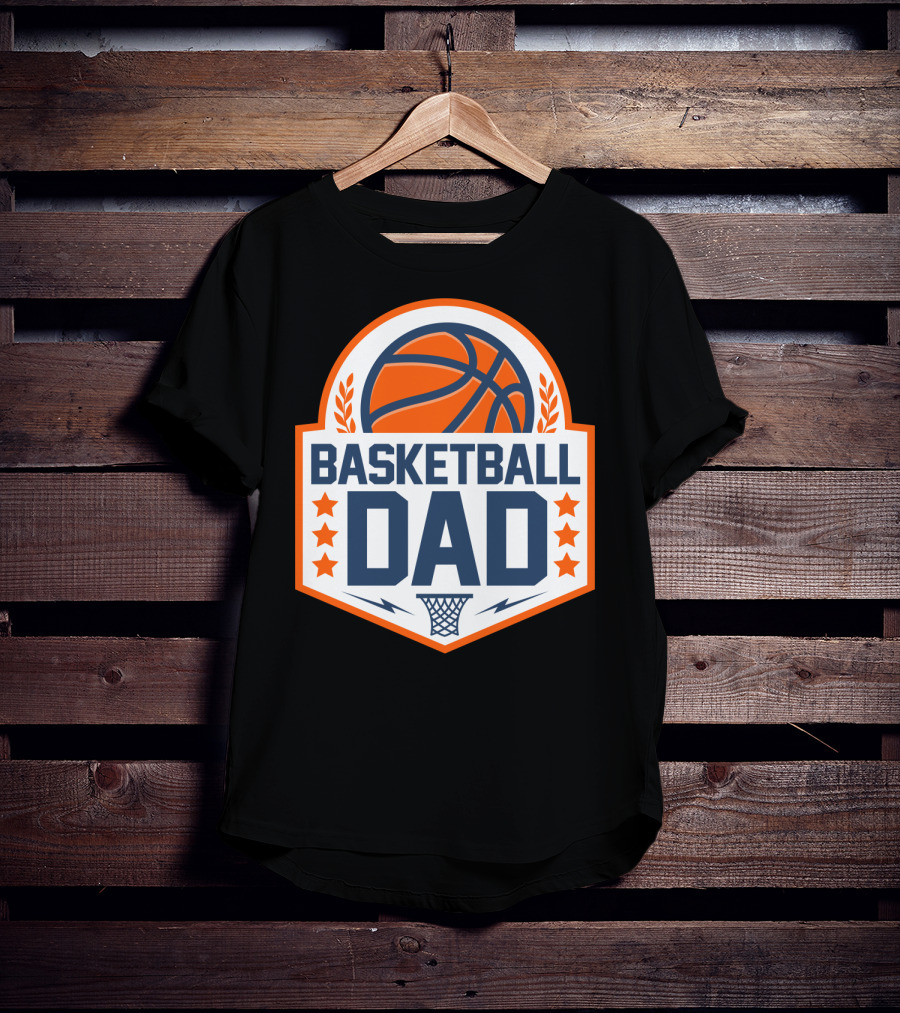 Basketball Dad Perfect Birthday Gift For Basketball Lovers T-Shirt