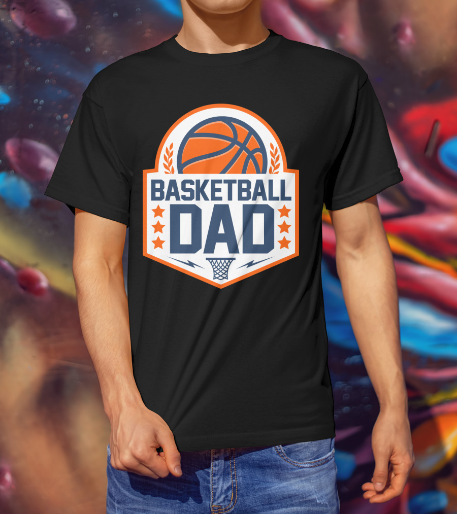 Basketball Dad Perfect Birthday Gift For Basketball Lovers T-Shirt