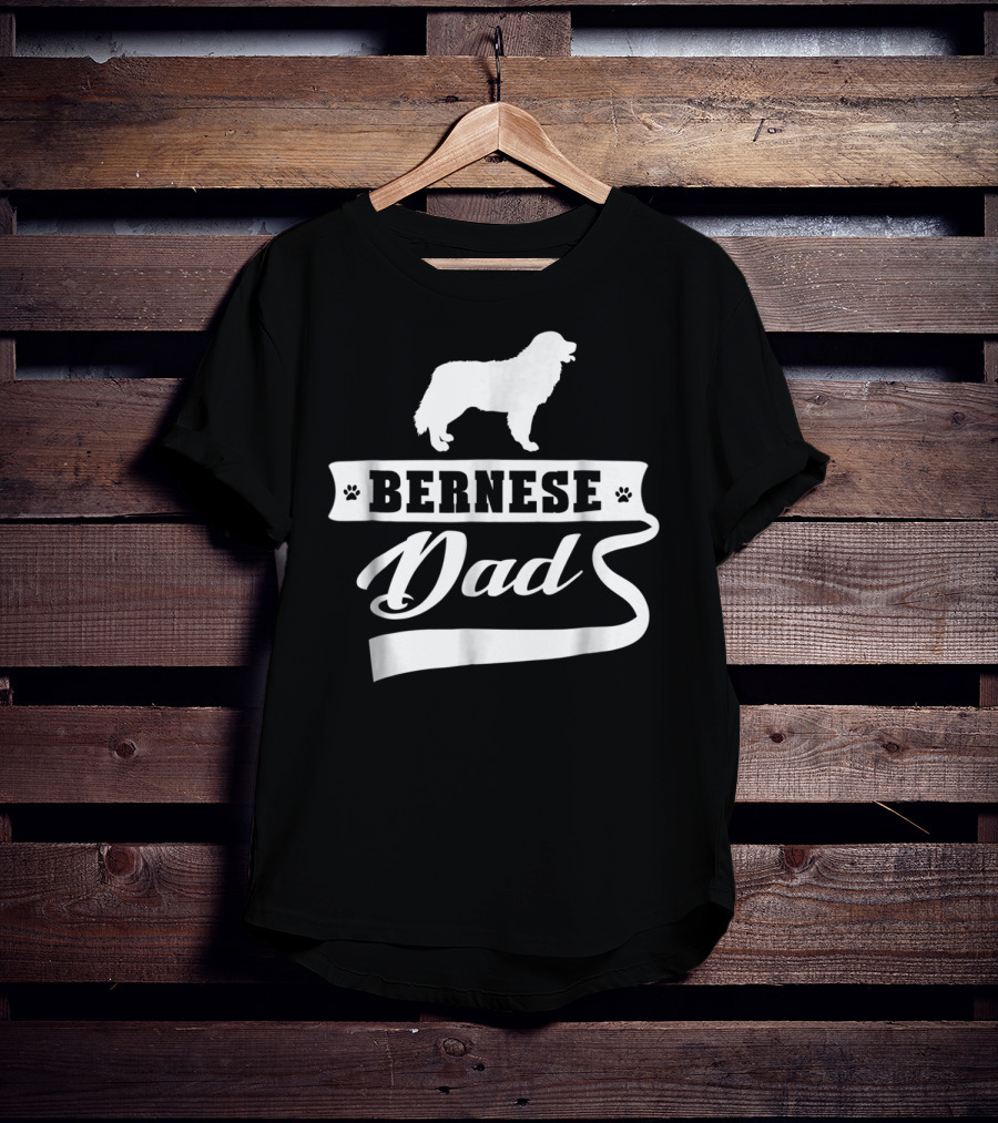 Bernese Dad Mens Dog Animal Lover T-Shirt