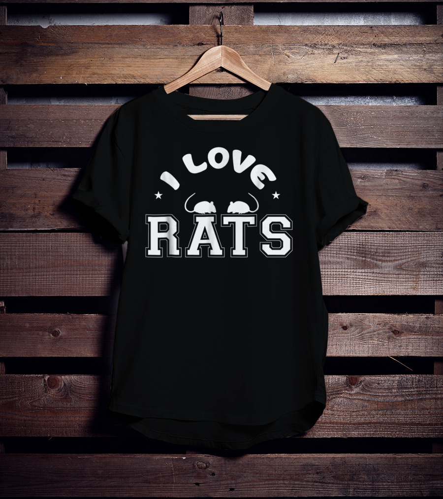 I Love Rats Christmas Rat Holiday T-Shirt
