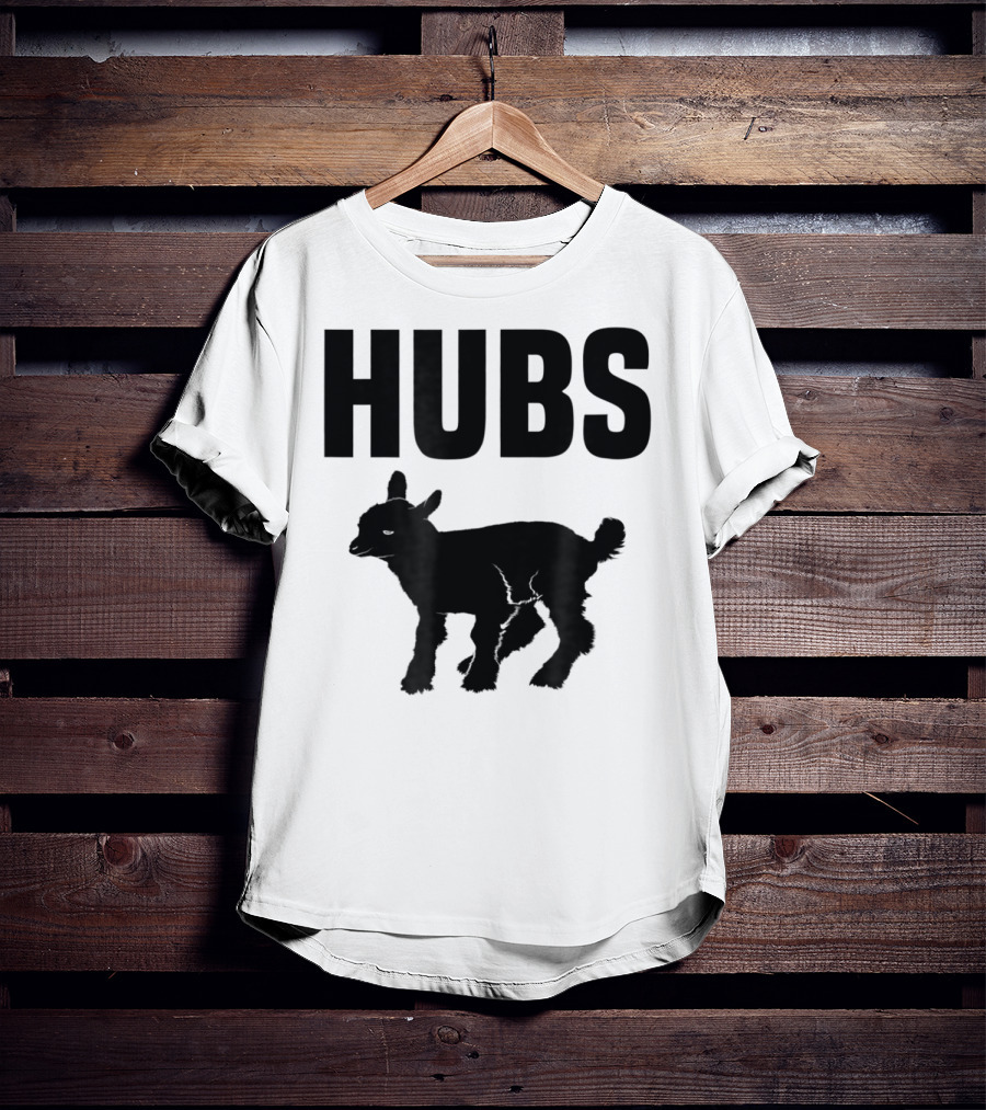 Hubs Baby Goat For Husband Wife Dad T-Shirt