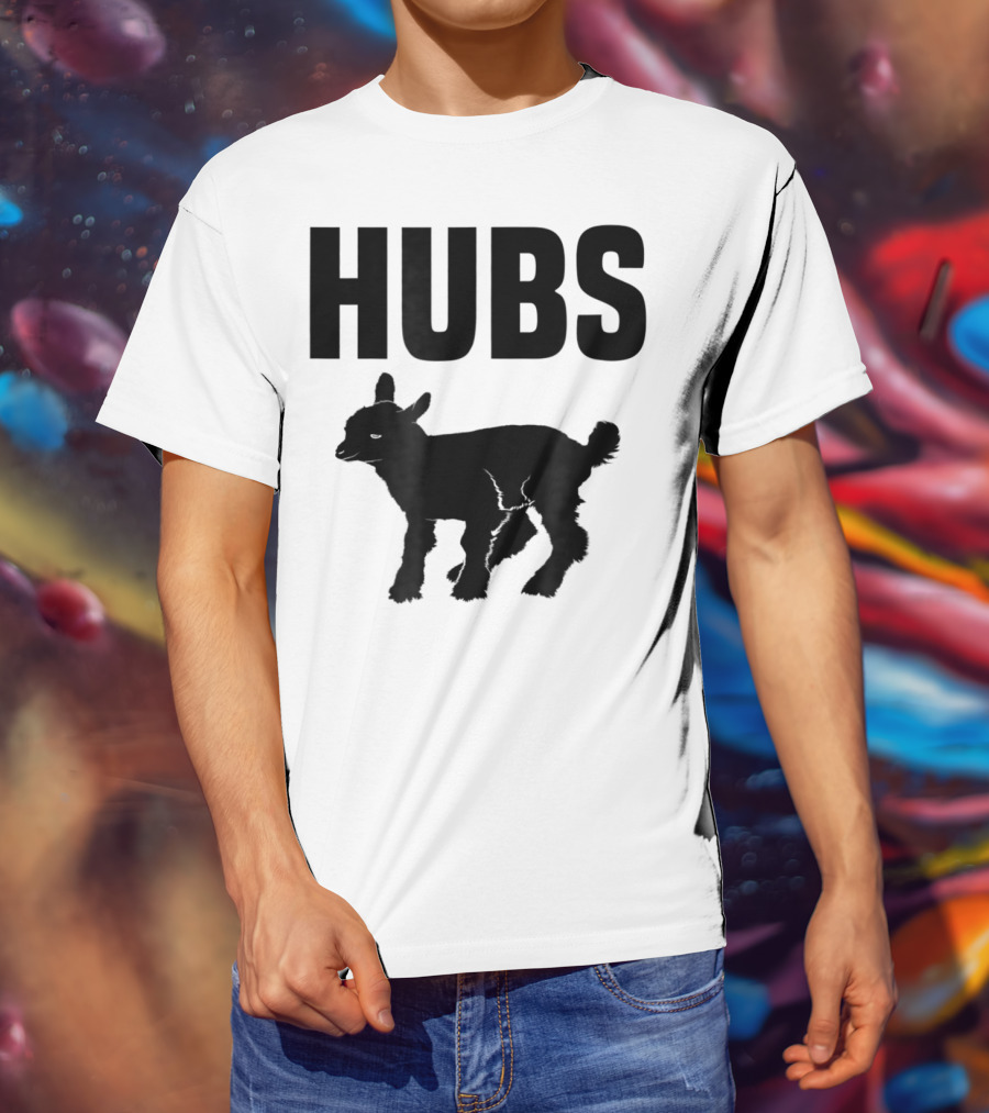 Hubs Baby Goat For Husband Wife Dad T-Shirt